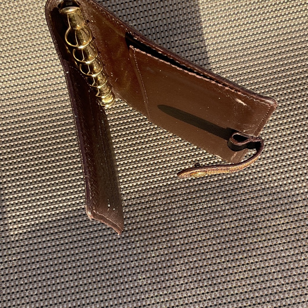 Louis Vuitton Agenda PM Ebene Planner with Gold Accents - Picture 6 of 13